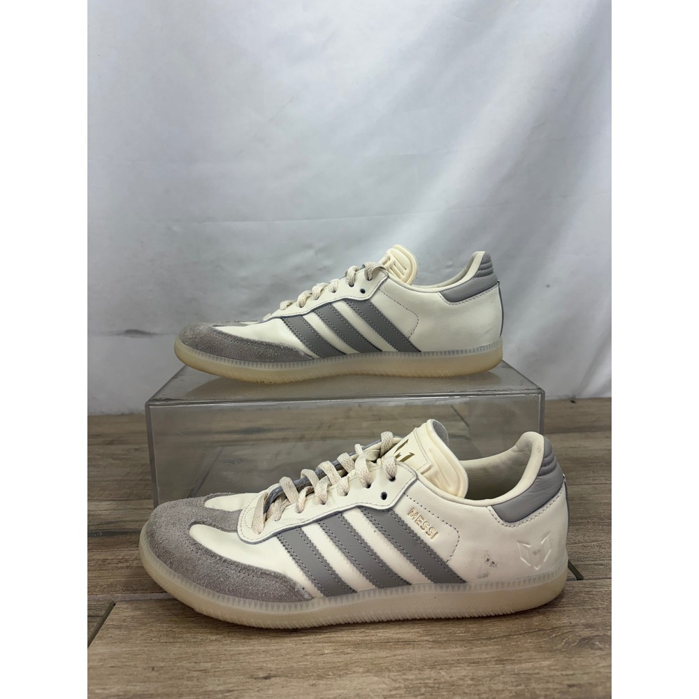 Adidas Samba Messi Inter Miami CF Chalk White Grey Gum ID3550 Mens Size 7.5 - Picture 2 of 9